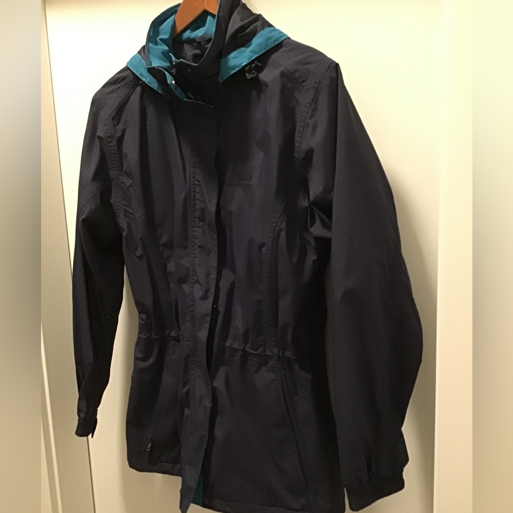 Vintage Far West Navy Jacket with Teal Highlights